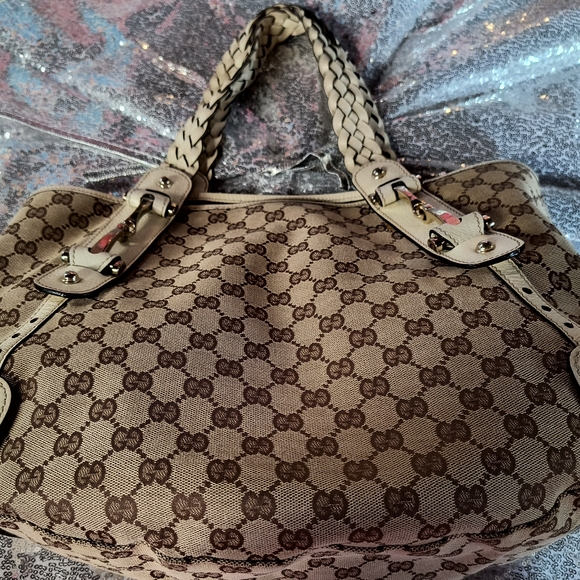 Gucci Handbags - 💕🎊SALE♥️GUCCI ❤️ 💗💕🩷🎇👯‍♂️😊Gucci Beige and Brown Women's  Hobo Bag
